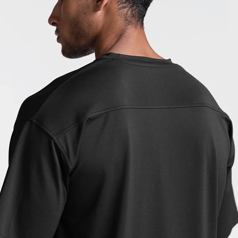 Men’s Lightweight Running Tee – Quick Dry, Breathable Gym Shirt