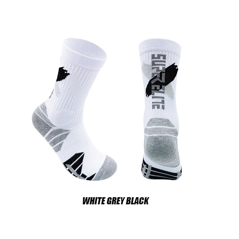 LaufWerk Elite Sport Socks – Gepolsterte Hochschaft-Sportsocken für Herren