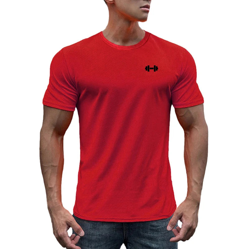 Herren Lauf-T-Shirt – Atmungsaktives Mesh, Quick-Dry, Kurzarm, Gym & Sport (L–XXXL)
