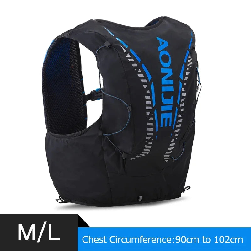 AONIJIE C962 Hydrationsweste 12L – Trailrunning, Wandern & Marathon | Softflask & Trinkblase | Unisex