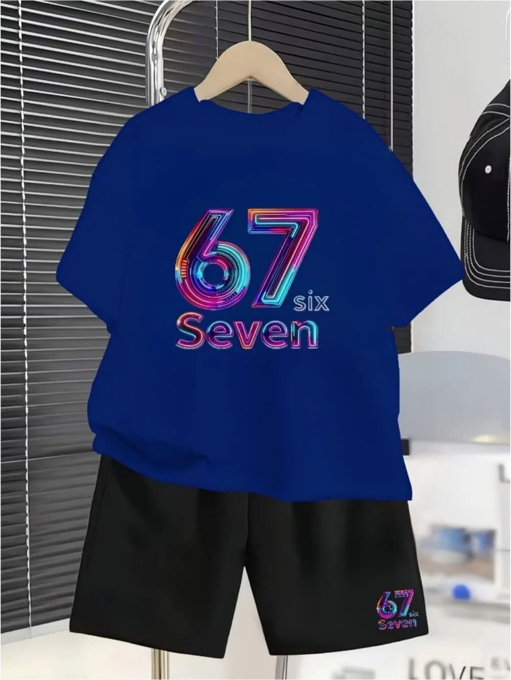 Kinder Sommer-Set mit Witzigem Print – T-Shirt & Shorts