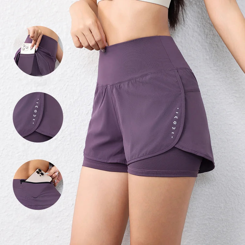 LaufWerk ActiveShorts Women – Schnelltrocknende Shorts mit Elastikbund & Taschen