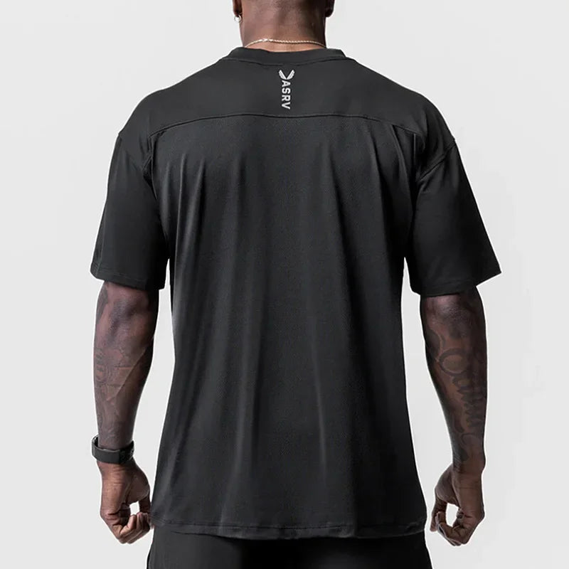 Oversized Gym T-Shirt Herren – Kurzarm, schnelltrocknend, atmungsaktiv | Streetwear & Sport | M–XXXL