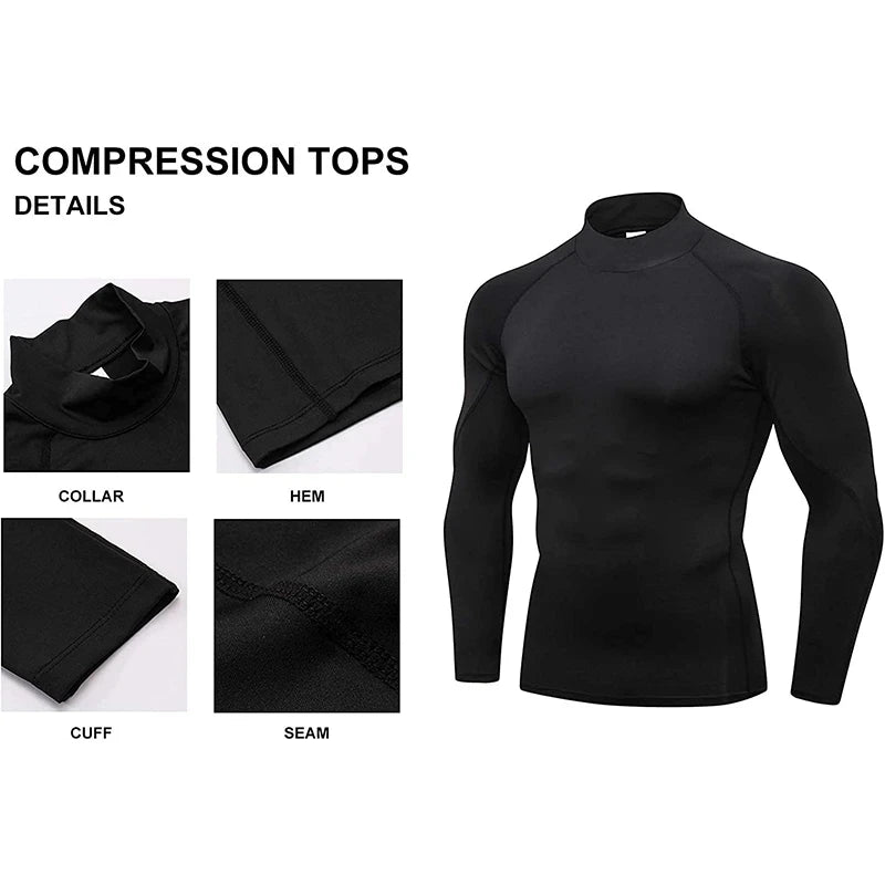 Herren Kompressionsshirt – Schnelltrocknend, atmungsaktiv & enganliegend