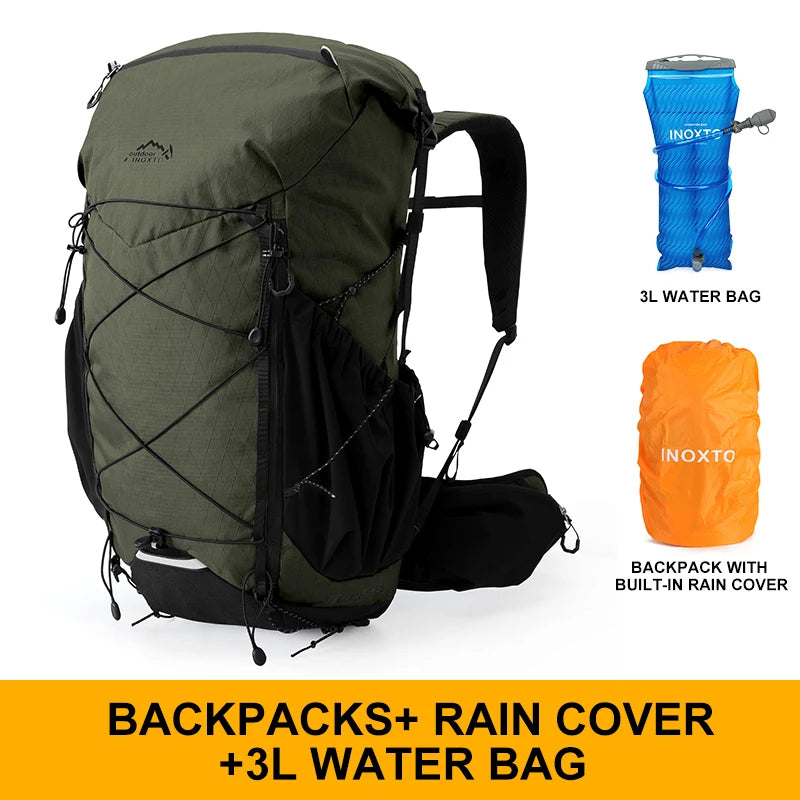 45L Trekkingrucksack mit Regencover – mit oder ohne 3L Wasserbehälter