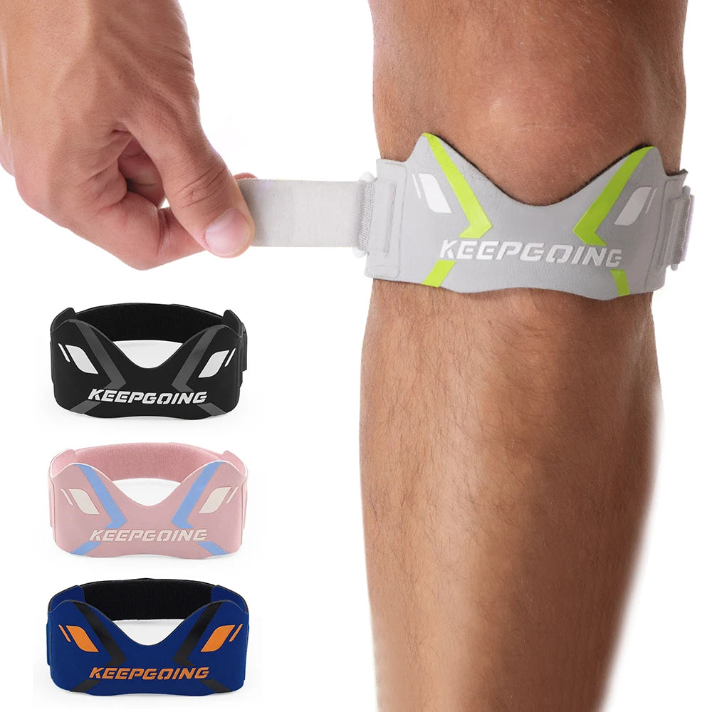 Patella Knieriemen Bandage – Knieschmerzen, Stabilisierung & Entlastung | Verstellbar | Laufen & Sport