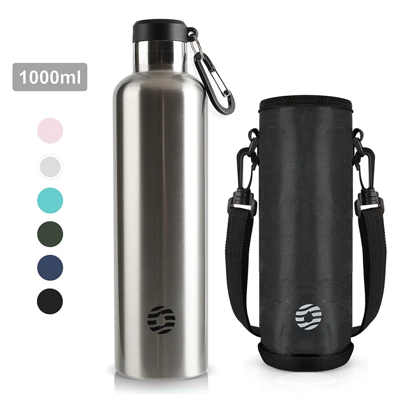 Edelstahl-Thermoflasche 950ml – Vakuumisoliert, 100% Auslaufsicher & BPA-frei | FEIJIAN