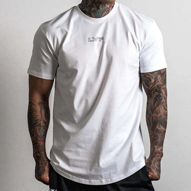 Herren Sport T-Shirt – Baumwolle, Kurzarm für Gym, Fitness & Outdoor