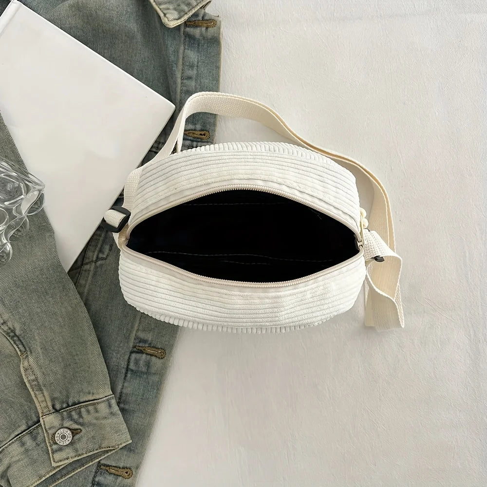 Cord Umhängetasche Harajuku – Vintage, casual, vielseitig
