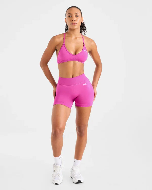 Women's Sports & Yoga Set: Seamless Yoga & Gym Shorts with Sports Bra (2-Piece Athletic Outfit) Non-Slip & Moisture-Wicking