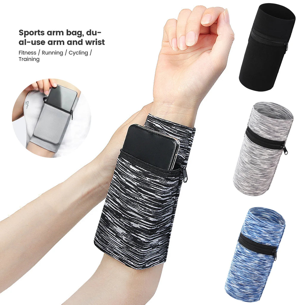 Lauf-Armtasche mit Reißverschluss – Handy, Schlüssel & Karte sicher am Arm
