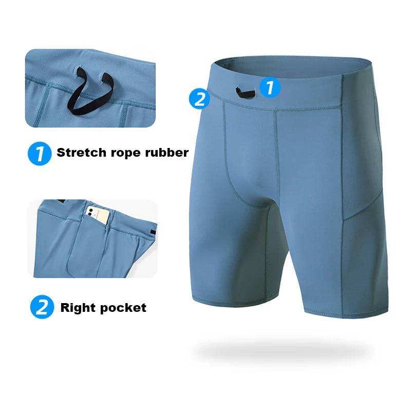Herren Kompressions-Shorts – Schnelltrocknend, Elastisch & Figurformend | Gym & Running