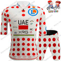 Kinder Radtrikot-Set UAE Team 2026 – Tadej Pogačar Design, Kurzarm, Gel-Polster, Größen XS–4XL
