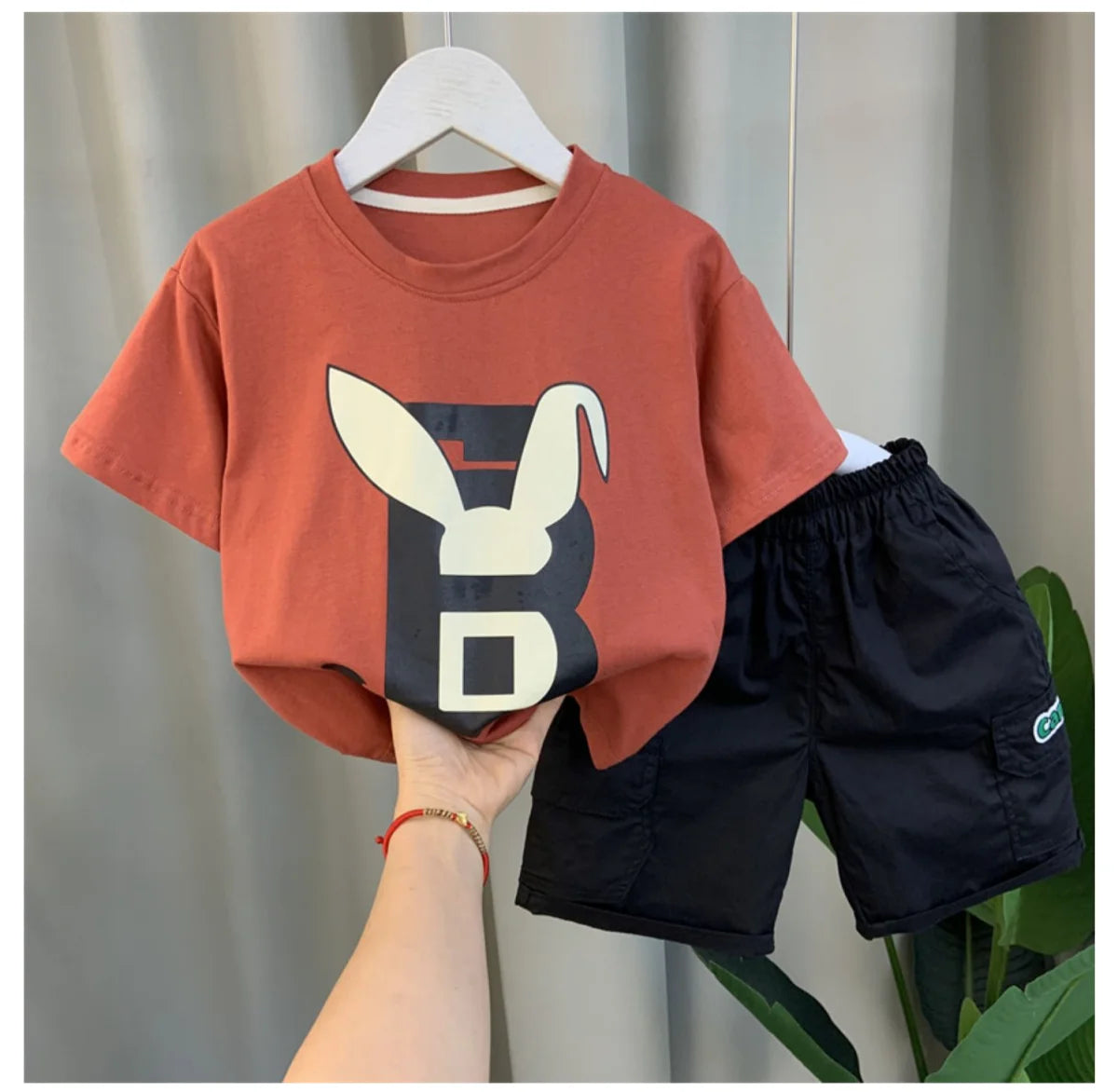 Jungen 2-teiliges Sport-Set – Shirt & Shorts im Korean Style
