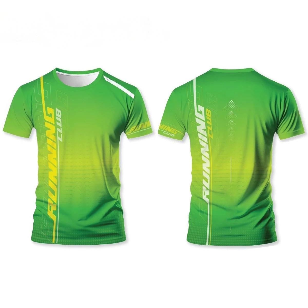 Herren 3D-Print Lauf-T-Shirt – Atmungsaktives Schnelltrocknend Gym Top