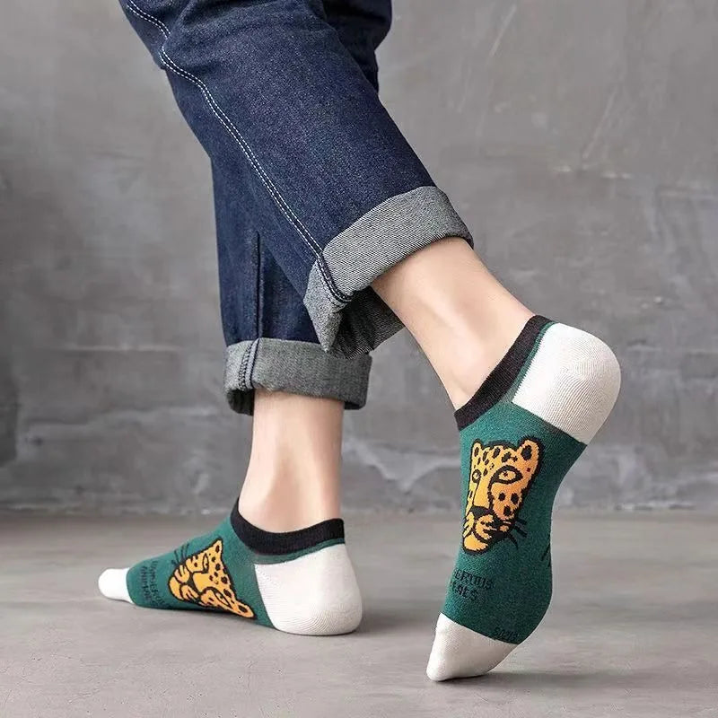 Ankle Socks 10er-Pack – Bunte Cartoon-Motive, Unisex