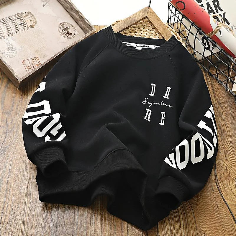 Kinder Langarm-Sweatshirt Unisex | Pullover, Sportswear, Herbst/Frühling, 4–14 Jahre