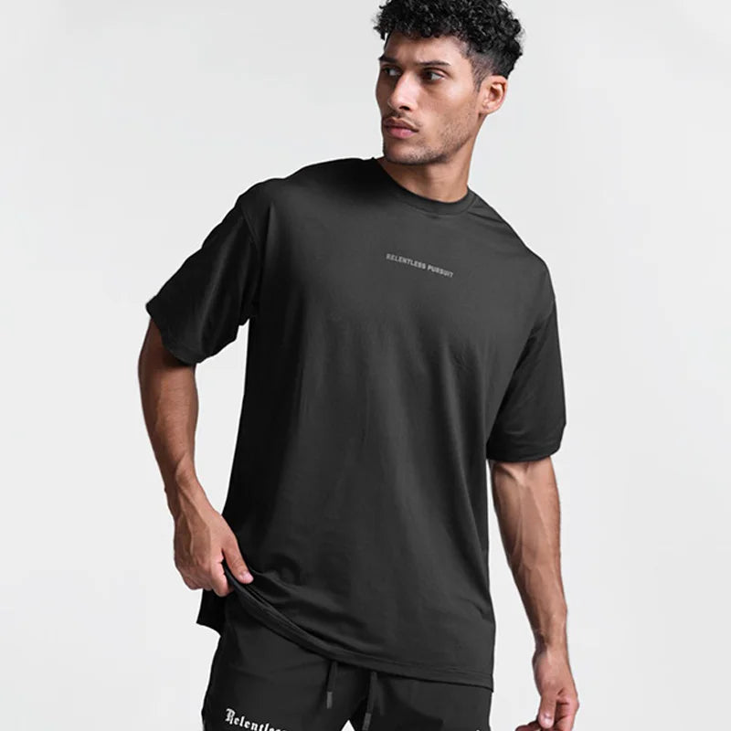 Men’s Lightweight Running Tee – Quick Dry, Breathable Gym Shirt