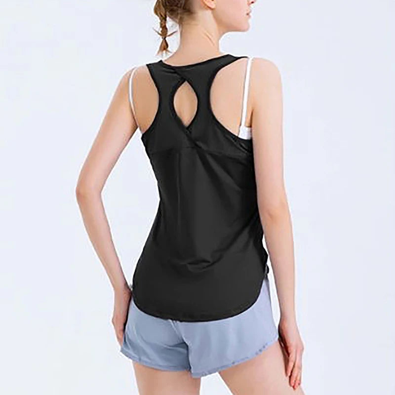 Damen Sport-Tanktop – Schnelltrocknend, Rückenfrei & Atmungsaktiv | Yoga, Fitness & Running