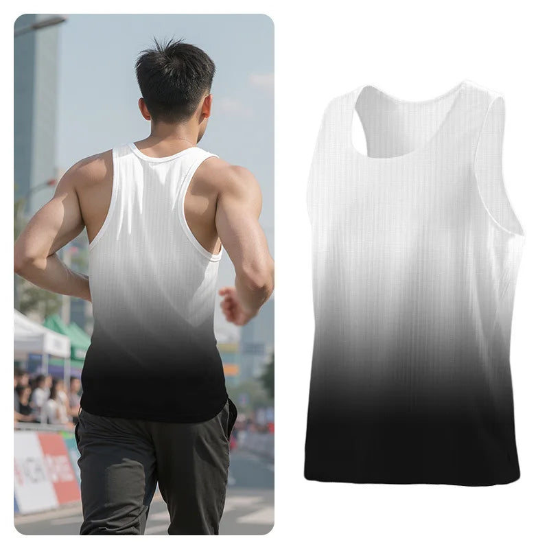 Herren Nahtloses Lauf-Tanktop – Schnelltrocknend & Atmungsaktiv | Marathon, Training, Fitness