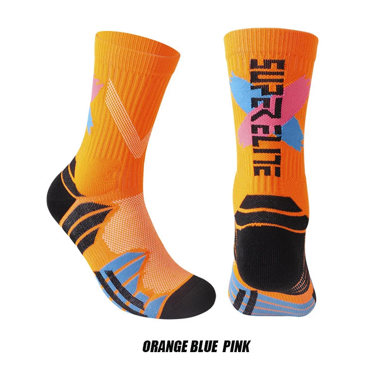LaufWerk Elite Sport Socks – Gepolsterte Hochschaft-Sportsocken für Herren