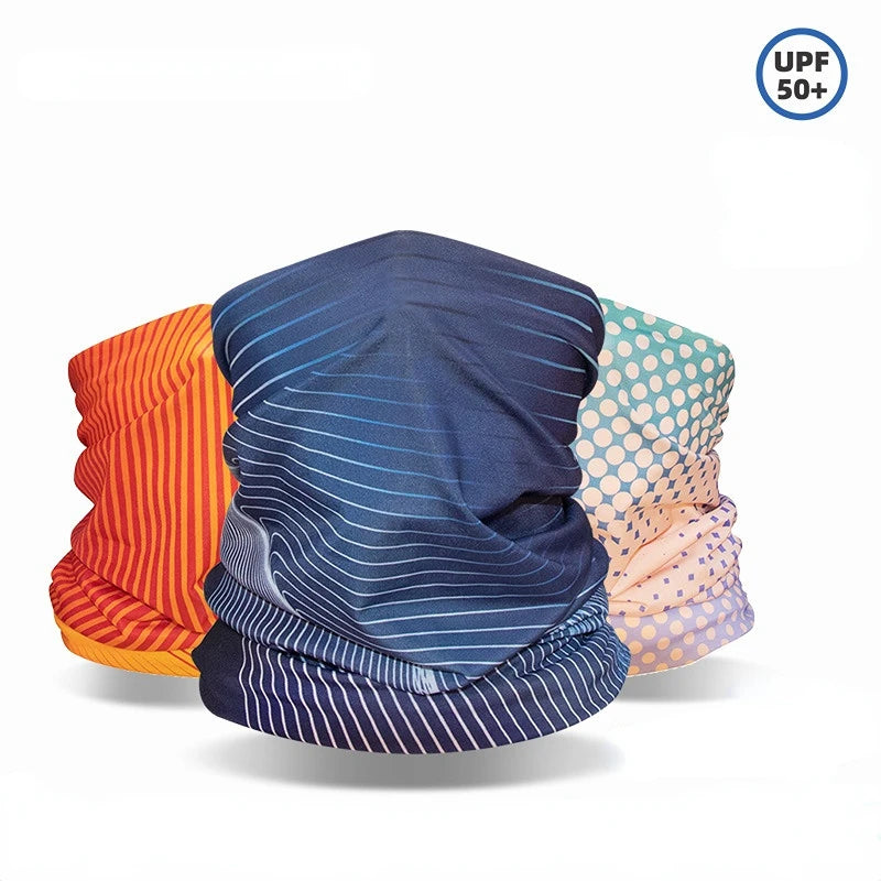 Ice Silk Gesichtsmaske mit UV-Schutz – Schnelltrocknend, Unisex, Multifunktionstuch für Outdoor