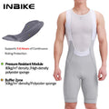 INBIKE 2025 Herren Fahrrad-Trägerhose – High-Waist, atmungsaktiv, mit Seitentaschen