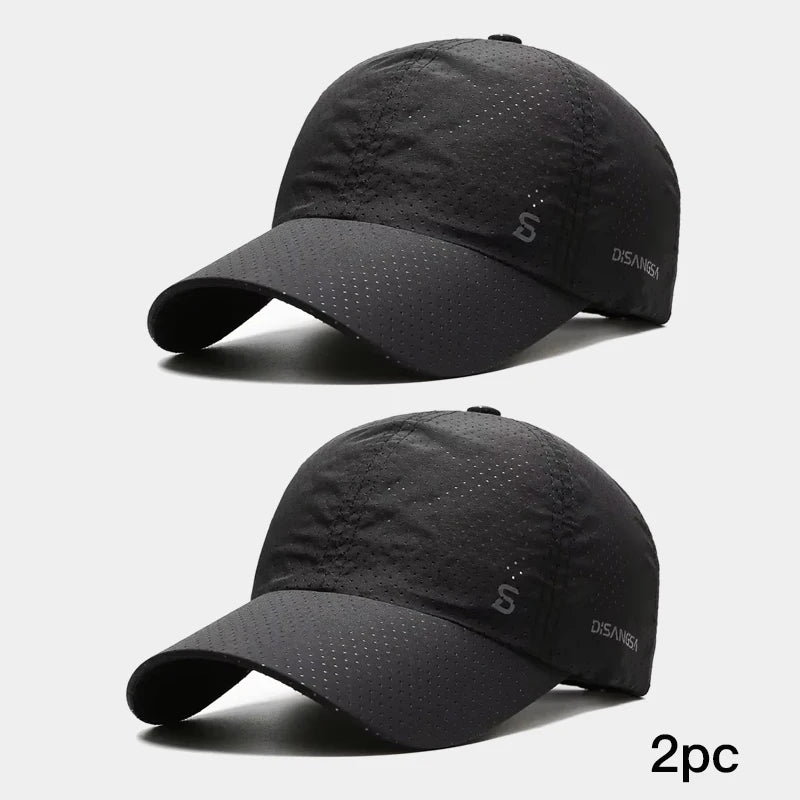 Laufcap Herren – Dünn, Atmungsaktiv & Schnelltrocknend | Sonnenschutz Baseball Cap für Outdoor, Angeln & Sport