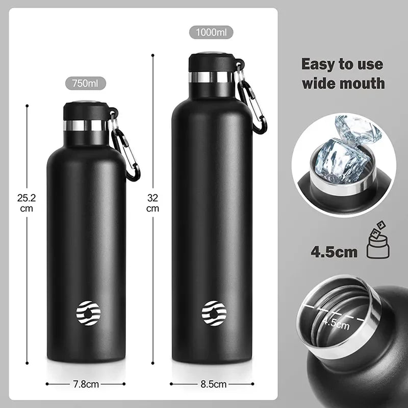 Edelstahl-Thermoflasche 950ml – Vakuumisoliert, 100% Auslaufsicher & BPA-frei | FEIJIAN