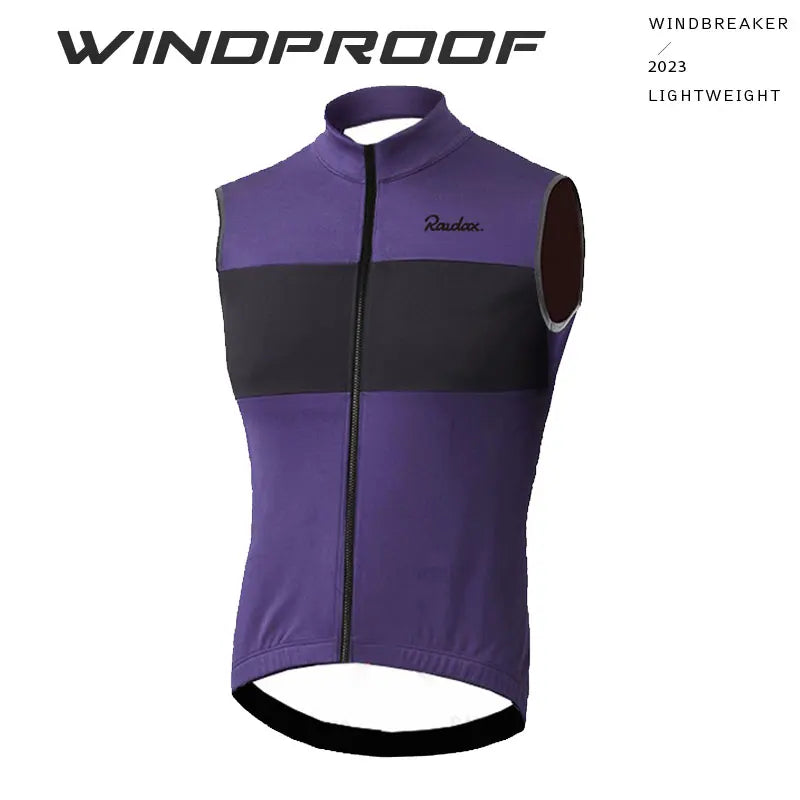 RAUDAX Herren Radsport-Weste – Ärmellos, Windabweisend & Leicht | MTB & Rennrad