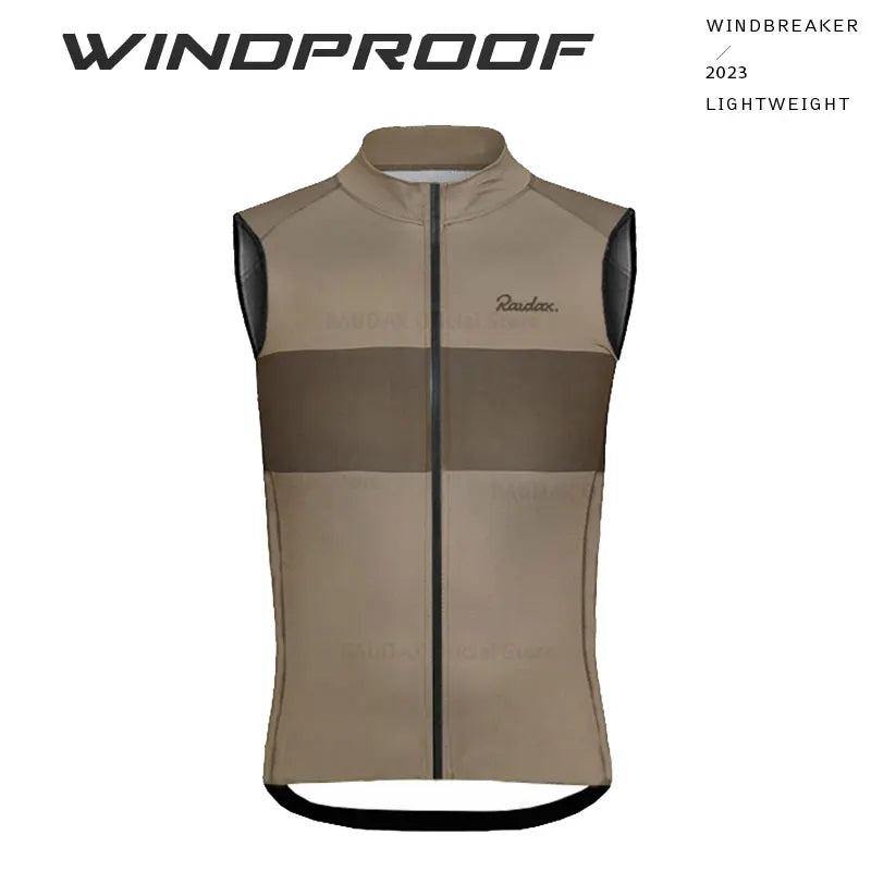 RAUDAX Herren Radsport-Weste – Ärmellos, Windabweisend & Leicht | MTB & Rennrad