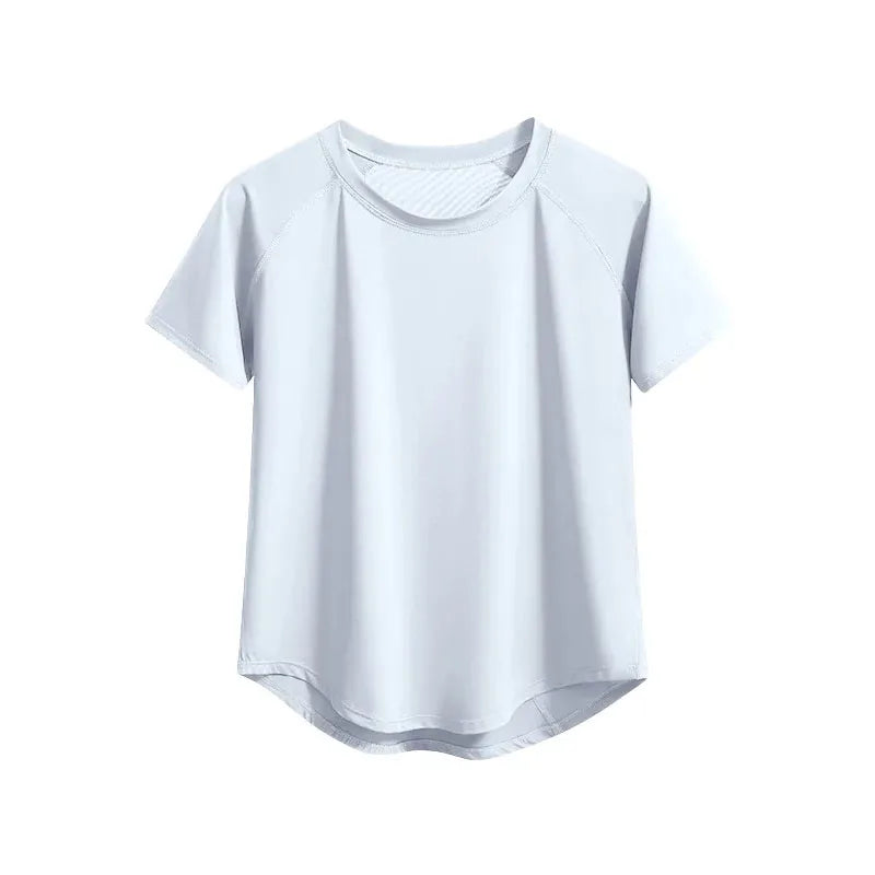Yoga-Tops Damen – Sportswear Gym Shirt, Kurzarm, atmungsaktiv & schnelltrocknend | Pilates, Joggen, Workout