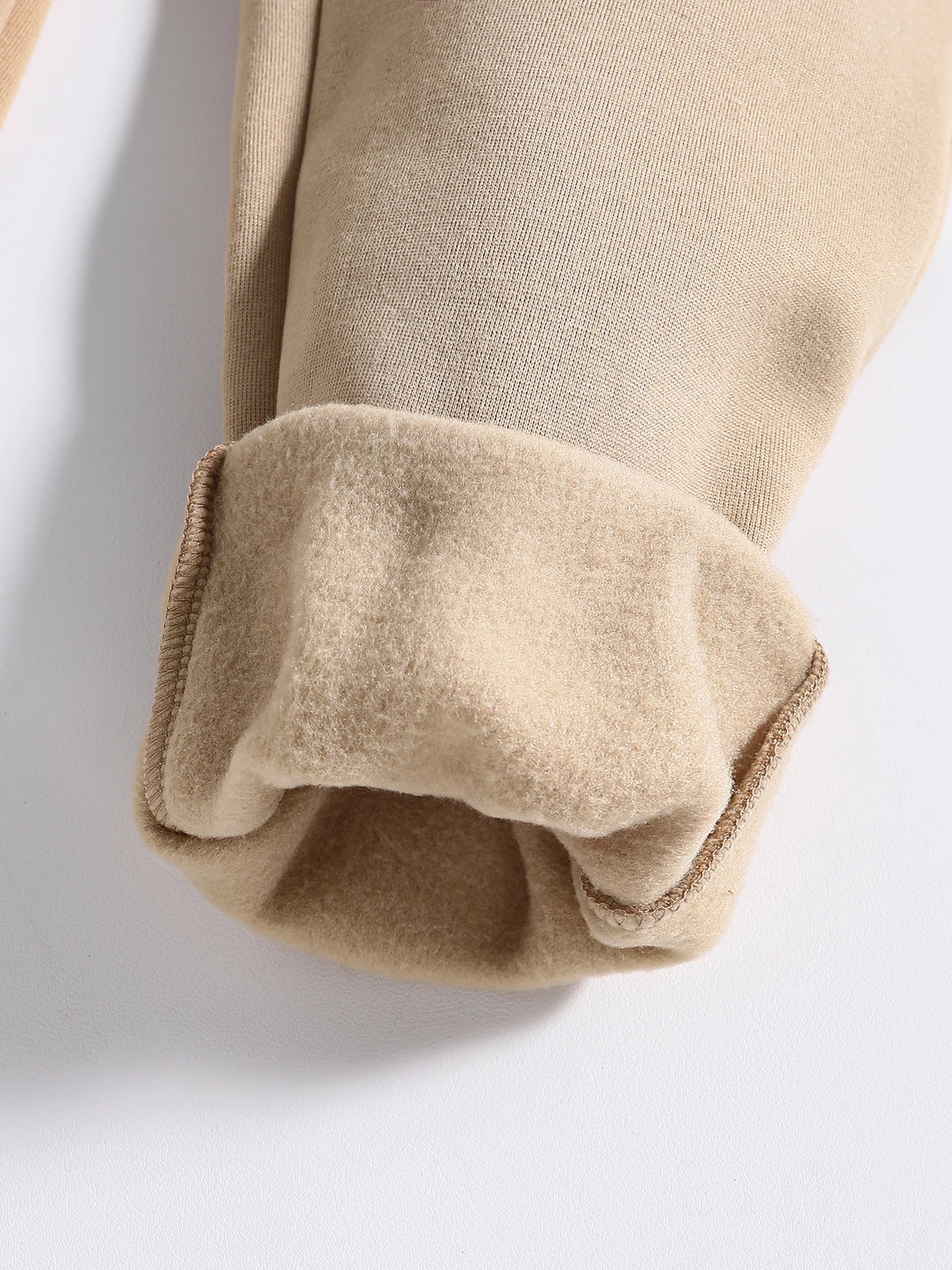 Mädchen 2-teiliges Set | Khaki, Rundhals, Langarm + Sporthose, Frühling/Herbst, 8–12 Jahre