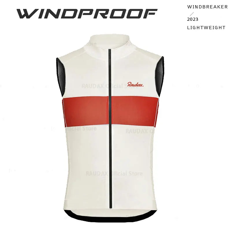 RAUDAX Herren Radsport-Weste – Ärmellos, Windabweisend & Leicht | MTB & Rennrad