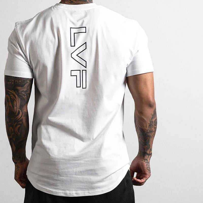 Herren Sport T-Shirt – Baumwolle, Kurzarm für Gym, Fitness & Outdoor
