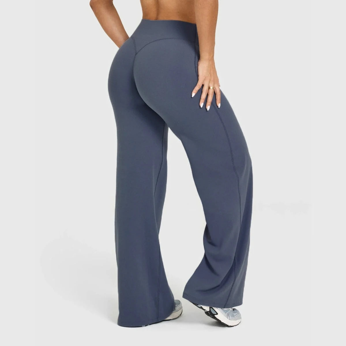 Flared Yoga Leggings Damen – Weitbein, atmungsaktiv, nahtlos