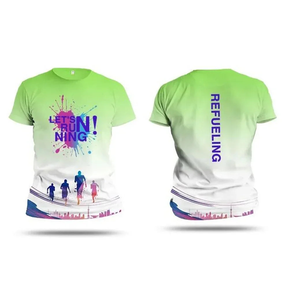 Sport-T-Shirt mit 3D-Druck – Kurzarm, Loose Fit | Schnelltrocknend & Atmungsaktiv | Laufen, Gym, Outdoor | Kinder & Erwachsene