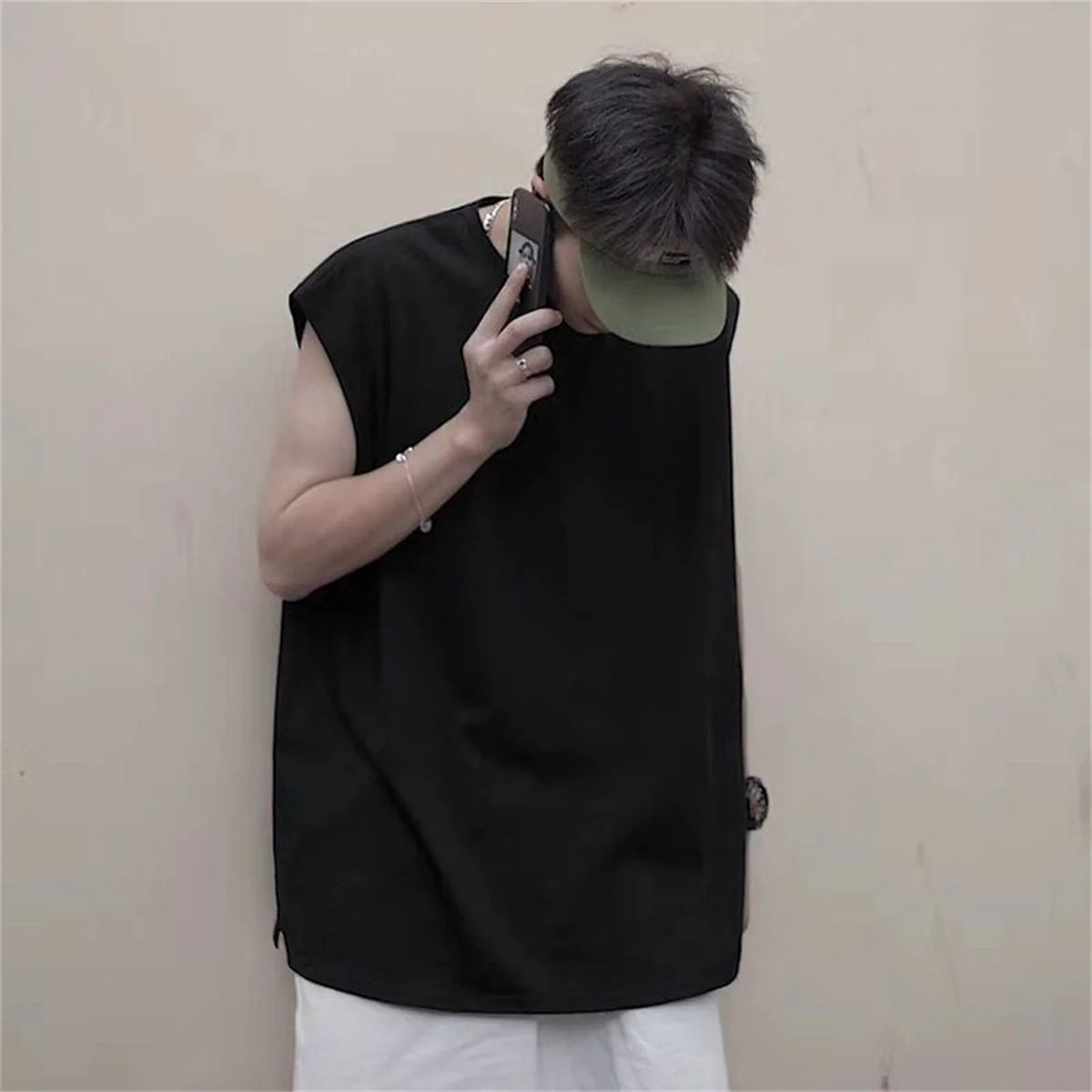 Herren Tank Top – Einfarbiges Rundhals-Sporttrikot, atmungsaktiv & schweißableitend, ideal für Sommer & Sport