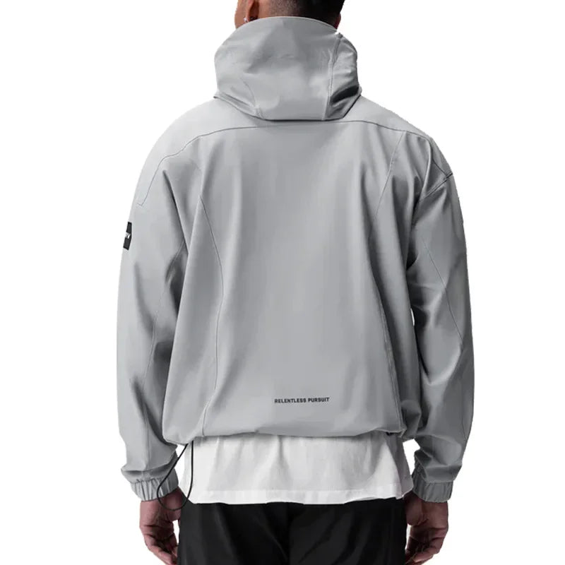 Herren Sport-Hoodie | Zip-Up, Laufjacke, Frühling/Herbst
