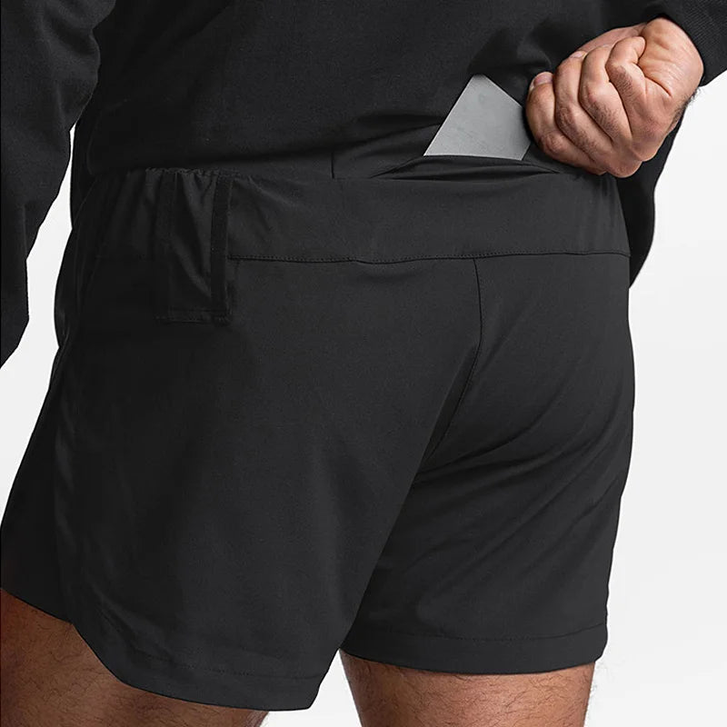Herren 2-in-1 Sport-Shorts | Schnelltrocknend, mit Tasche – Laufen, Gym & Beach
