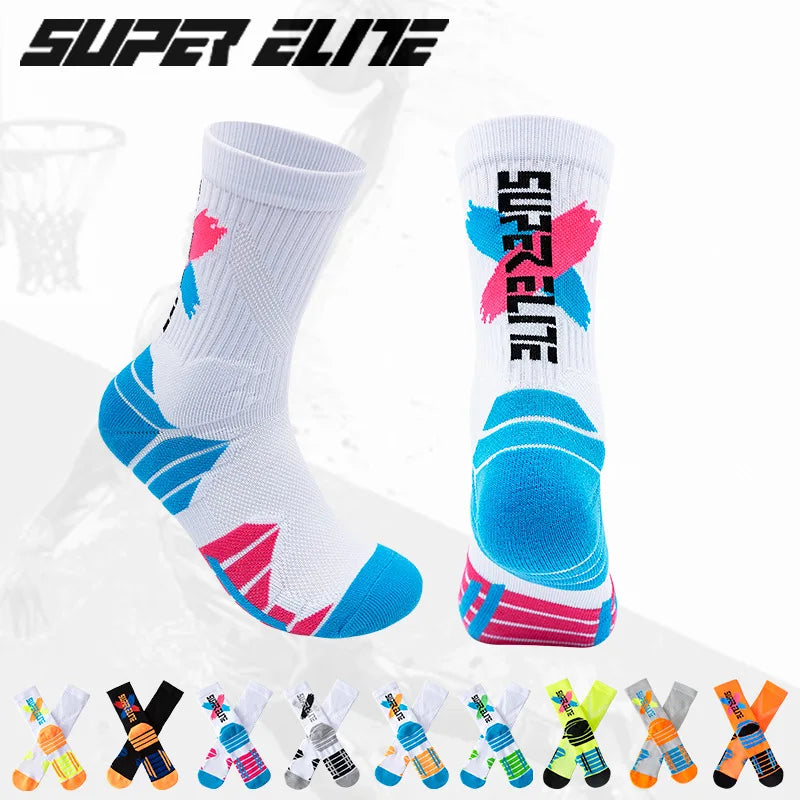 LaufWerk Elite Sport Socks – Gepolsterte Hochschaft-Sportsocken für Herren