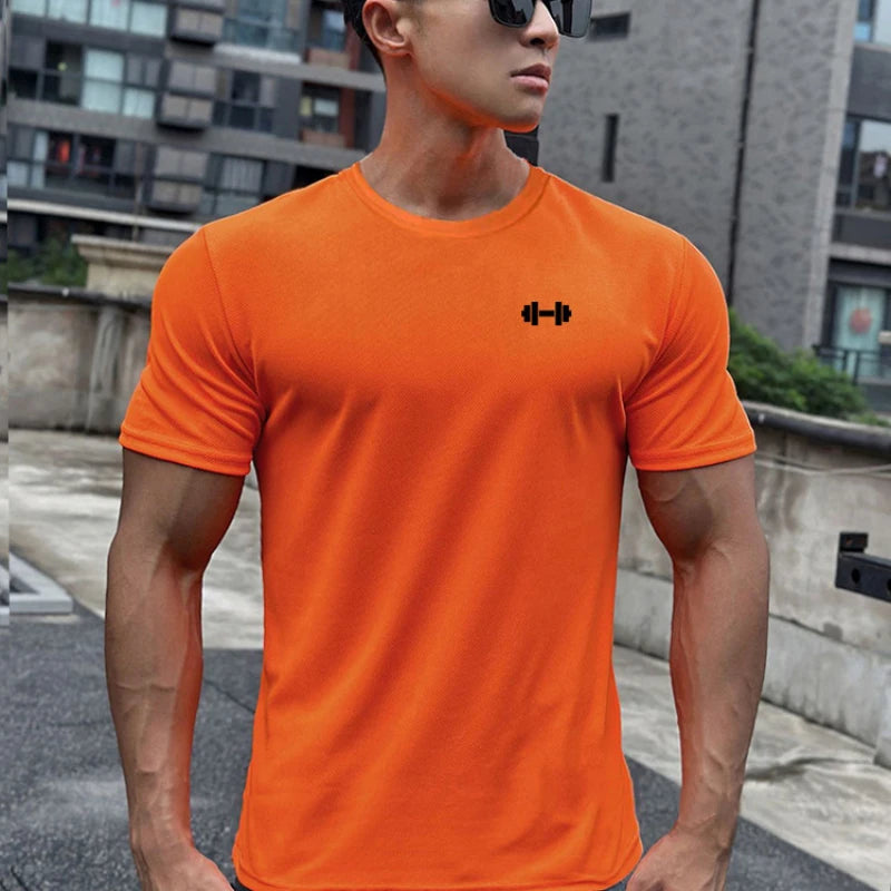 Herren Lauf-T-Shirt – Atmungsaktives Mesh, Quick-Dry, Kurzarm, Gym & Sport (L–XXXL)