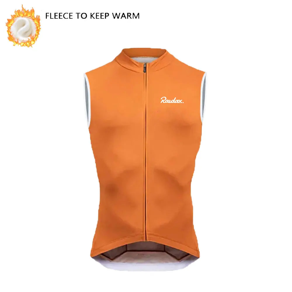 Winter Thermo-Fleece Radsport-Weste – Ärmellos | Warm & Windabweisend | MTB & Rennrad