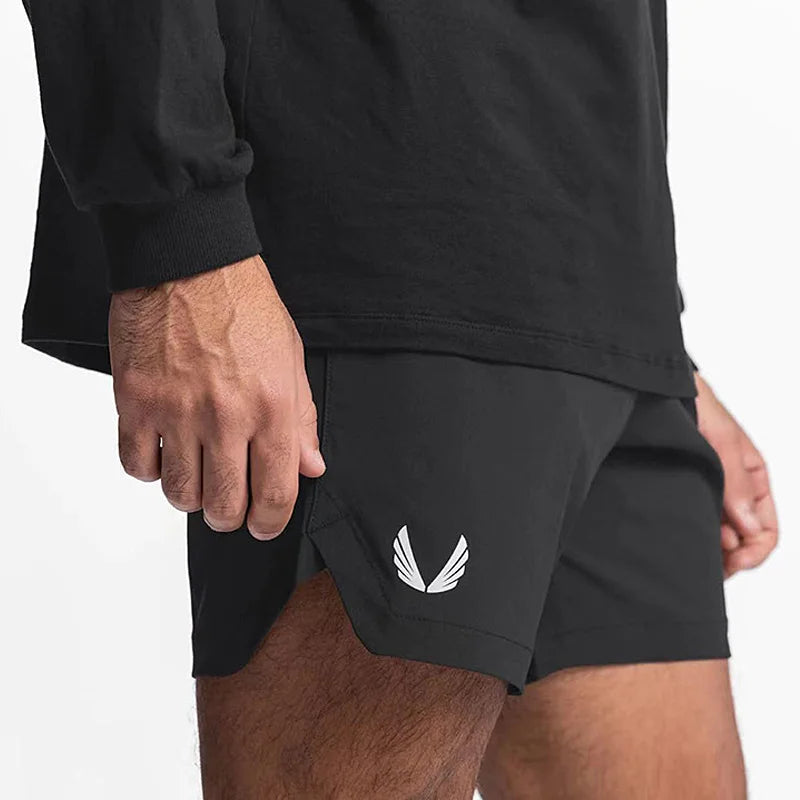 Herren Gym Shorts – Schnelltrocknend, Kompressions-Innenshort | Fitness, Laufen & Sport | M–XXXL