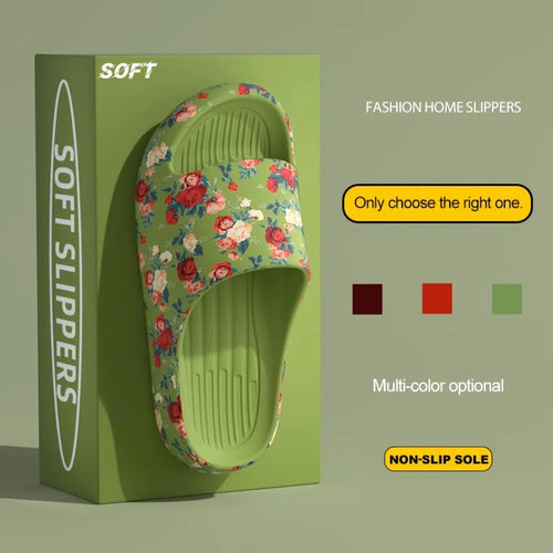 Damen & Herren Blumen-Slides – Weiche Sohle, Rutschfest & Bequem | Strand, Sommer & Alltag