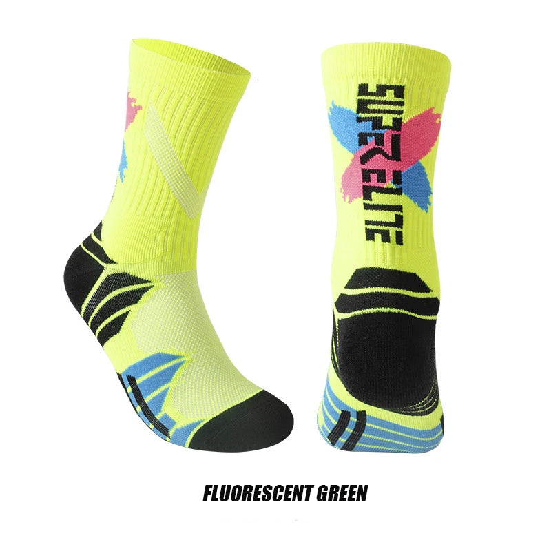 LaufWerk Elite Sport Socks – Gepolsterte Hochschaft-Sportsocken für Herren