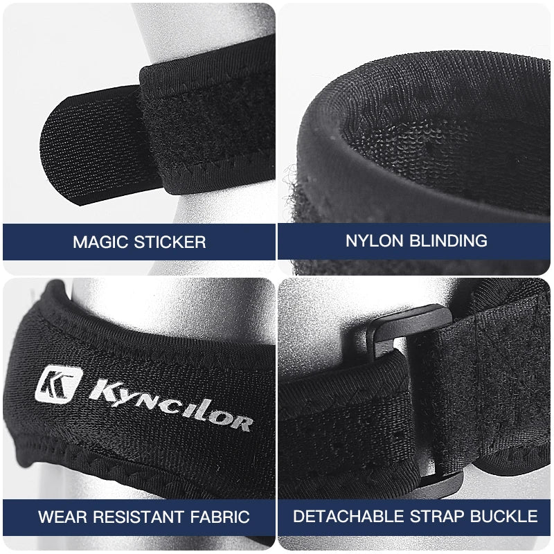 Kyncilor Patellasehnen Kniebandage – Verstellbar, Stoßdämpfung, Kompression | Laufen, Basketball & Sport