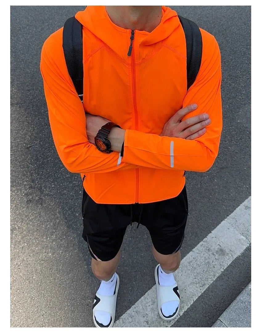 Unisex Laufjacke – Windbreaker mit Reflektoren | Schnelltrocknend | Radsport & Outdoor