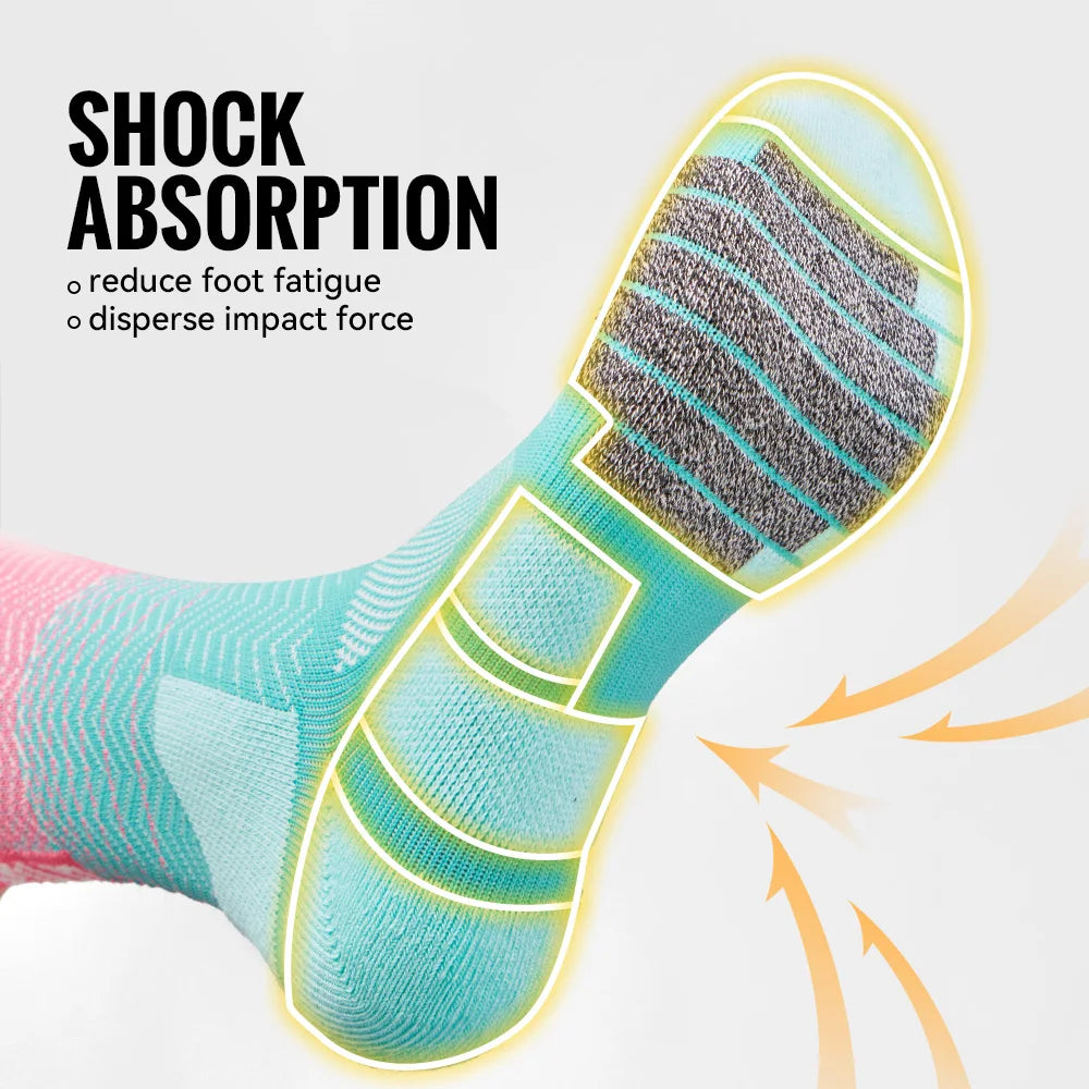 WRELS Gepolsterte Sport-Laufsocken – Atmungsaktiv & Feuchtigkeitsregulierend