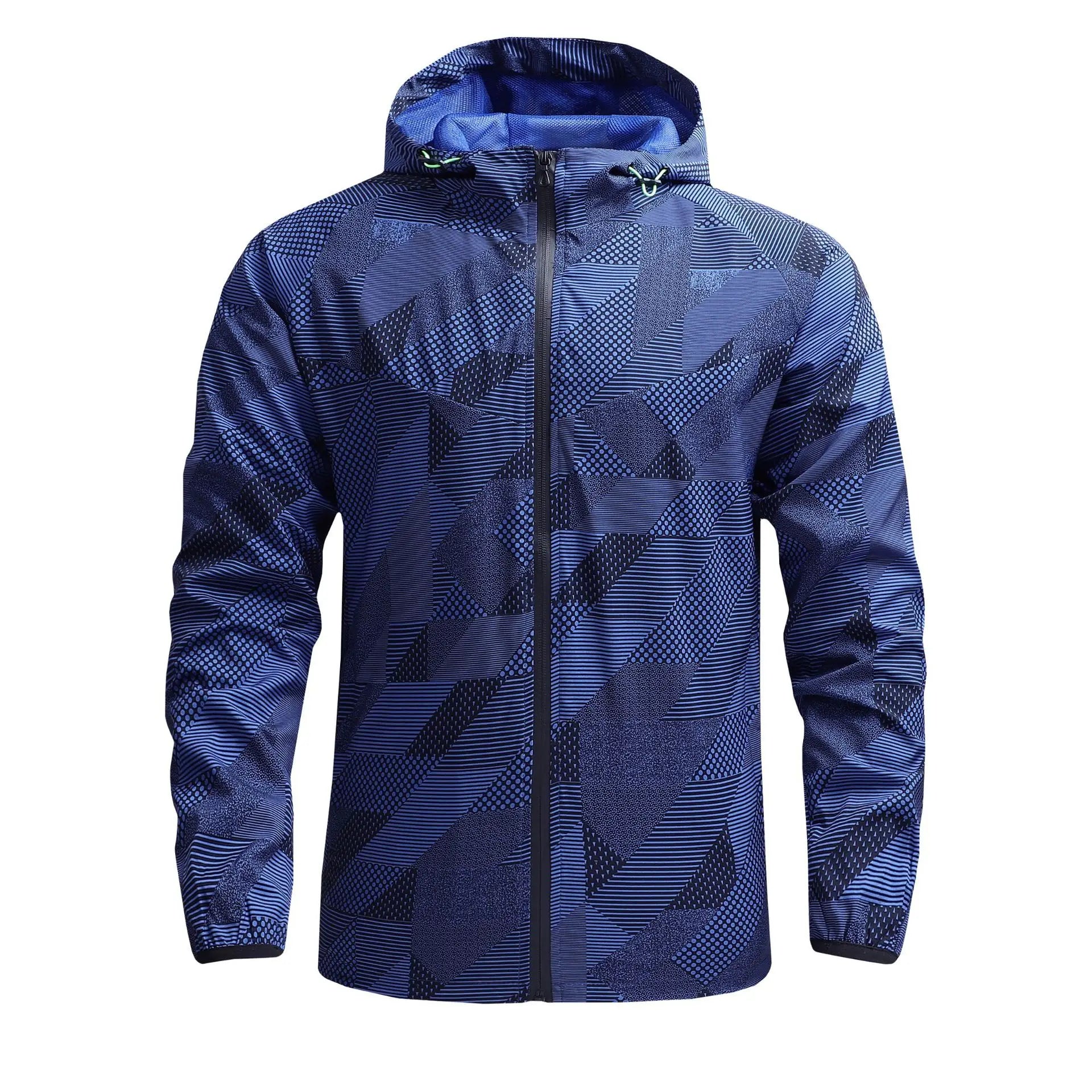 Herren Laufjacke mit Kapuze – Atmungsaktiv | Fitness, Joggen & Tennis | Weich & Leicht